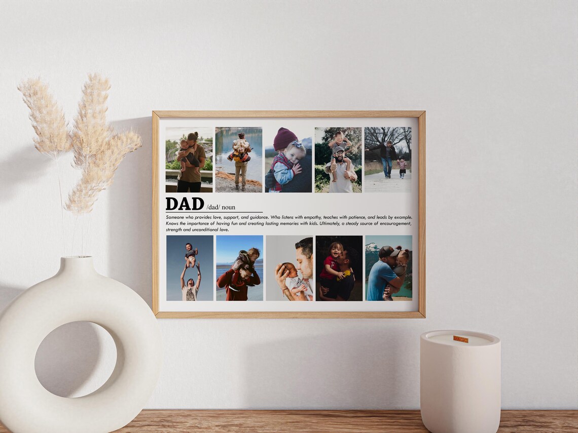 Dad Definition Customizable Photo Collage Gift - Image 2