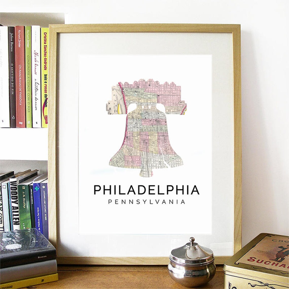 Philadelphia Skyline Watercolor Poster Print - Image 2