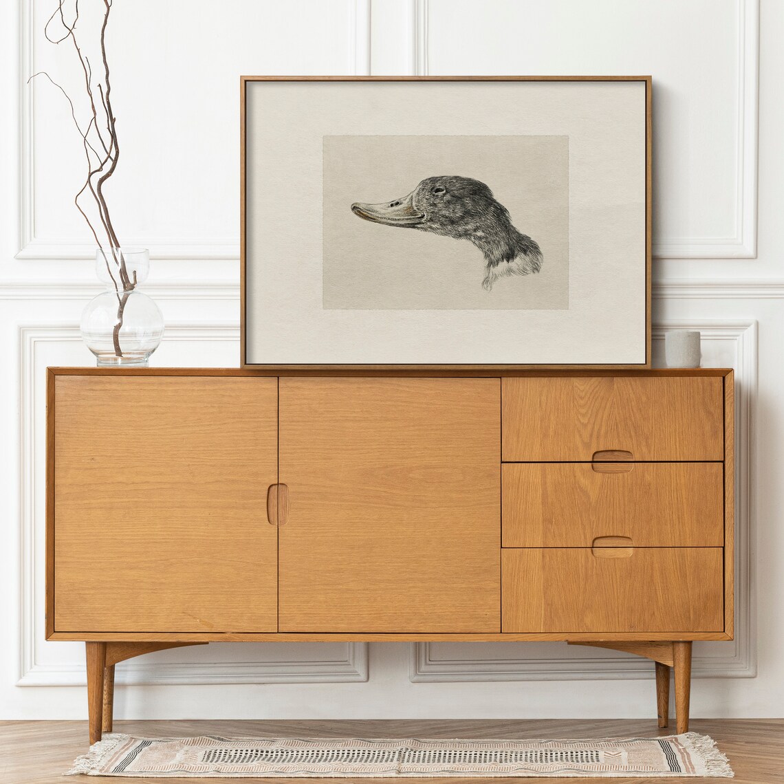 Vintage Duck Drawing Nursery Art Print, Farmhouse - Image 3