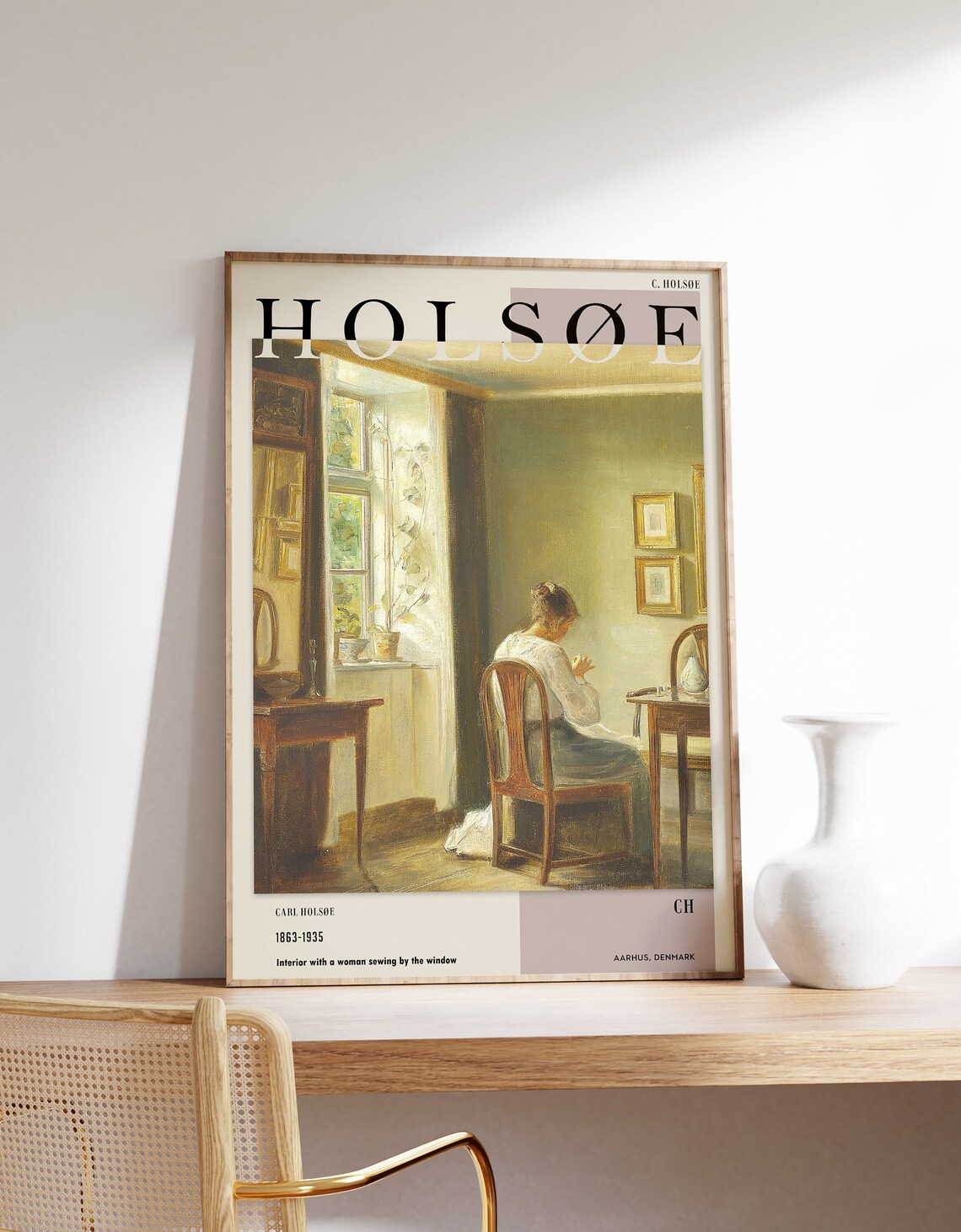 Carl Holse Print, Mid Century Poster