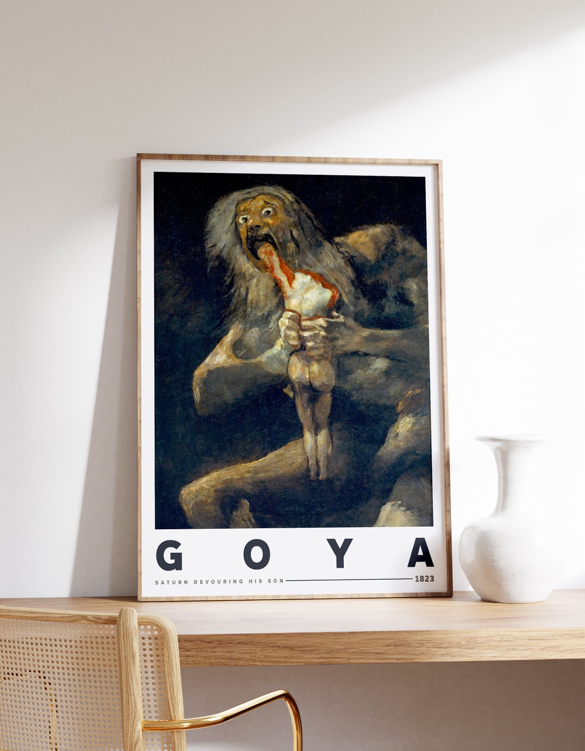 Francisco Goya Saturn Devouring His Son 1823 Classic Art Poster