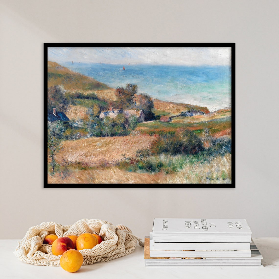 Auguste Renoir Wargemont Normandy Seacoast 1880 Landscape Poster