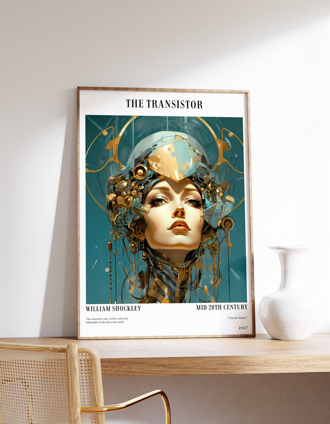 The Transistor Antique Painting, Science Poster