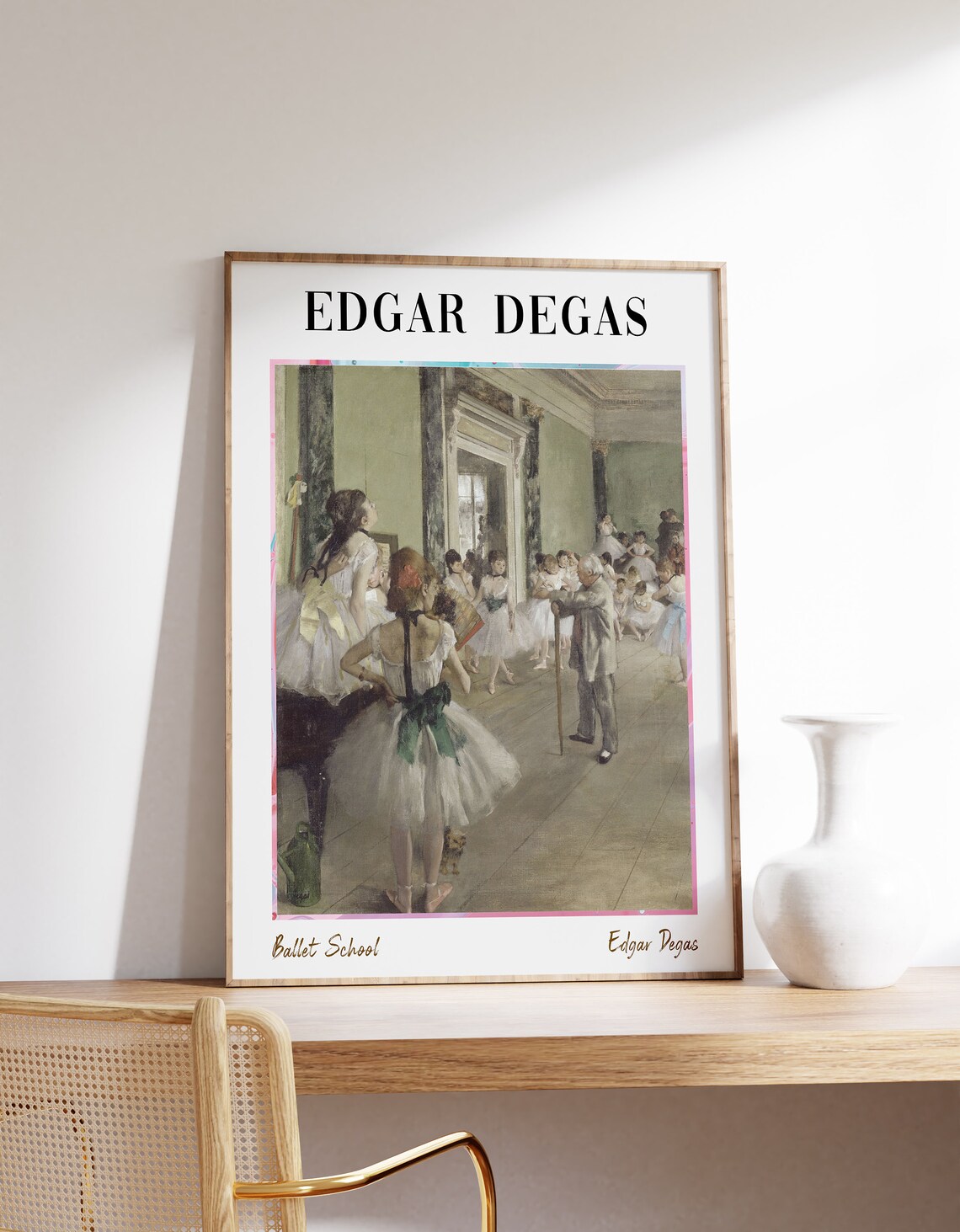 Edgar Degas Ballet School Dancers Rehearsal Classic Impressionist Poster