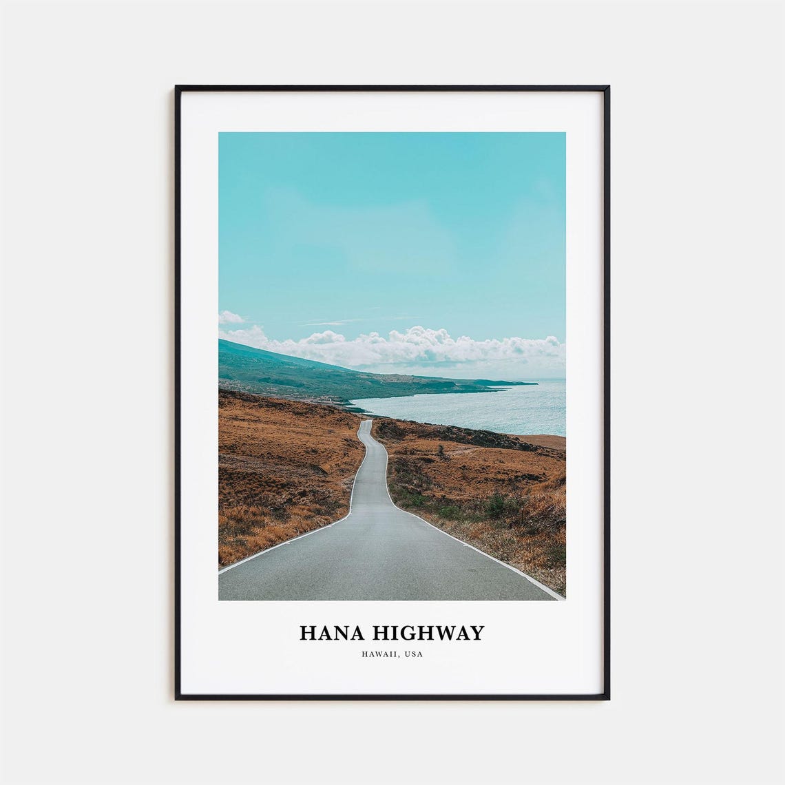 Hana Highway Print Hana Highway Photo Poster Hana Highway Travel Wall Art Hana Highway Map Print Hana Highway Photography Hawaii Usa