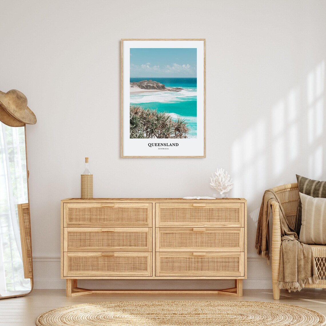 Queensland Print Queensland Photo Poster Queensland Travel Wall Art Queensland Map Print Queensland Photography Print Australia - Image 2