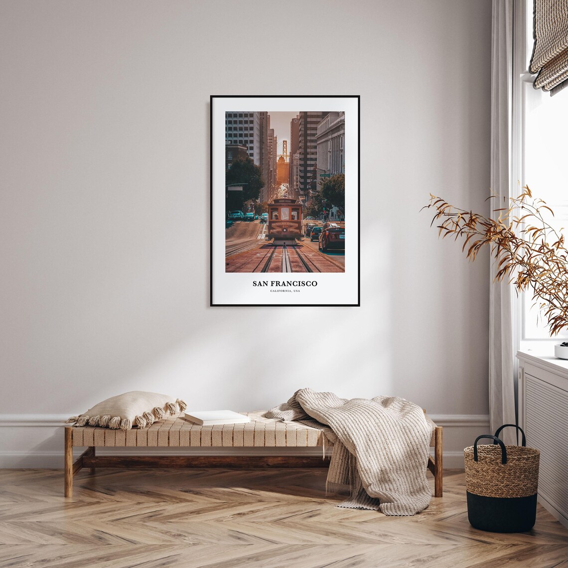 San Francisco Travel Poster, California Map Print - Image 3