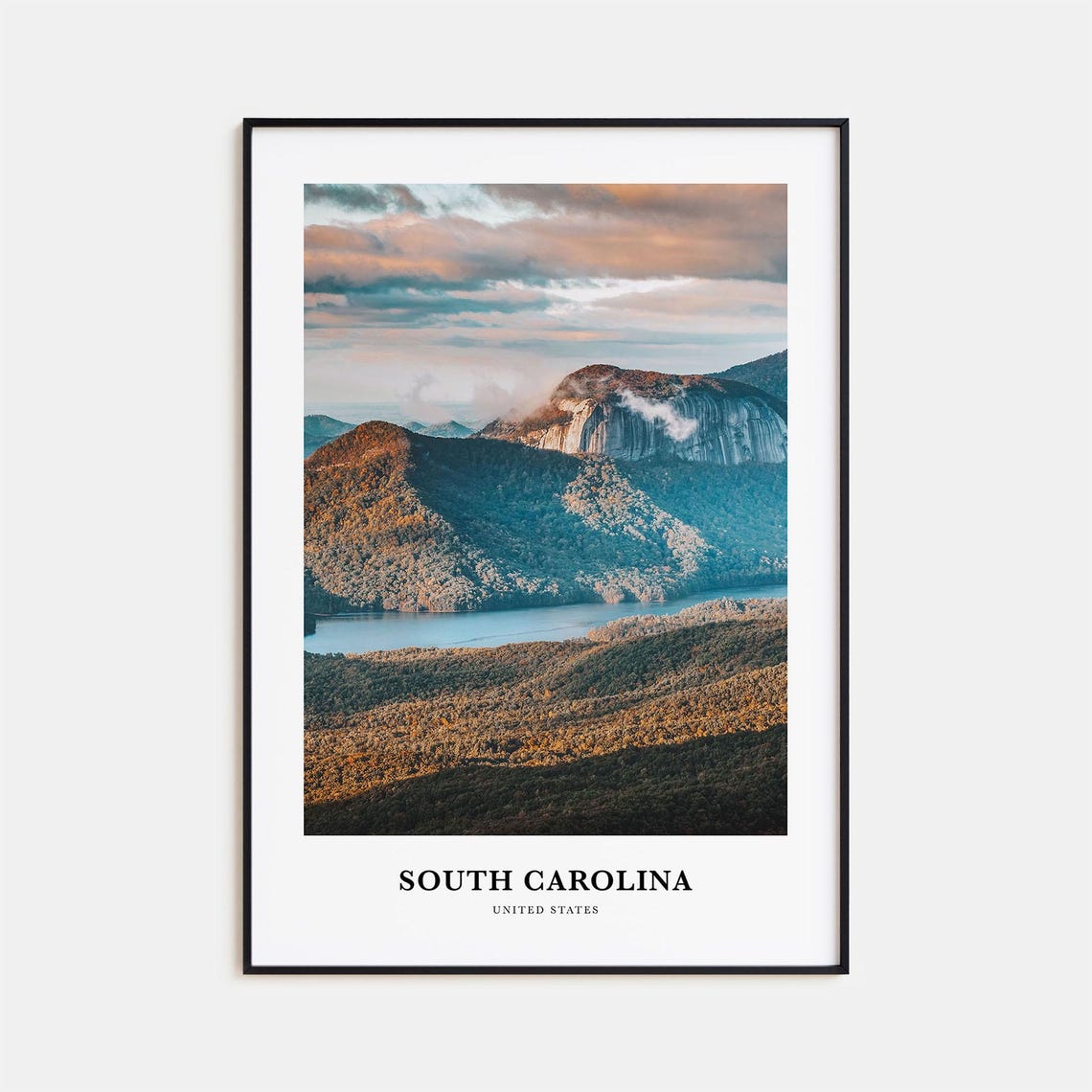 South Carolina Print No 3 South Carolina Photo Poster South Carolina Travel Art South Carolina Map Print South Carolina United States