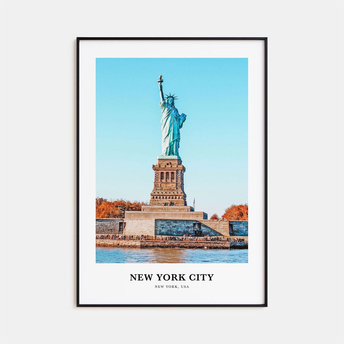 New York City Print No 2 New York City Photo Poster New York City Travel Wall Art New York City Map New York City Print New York Usa