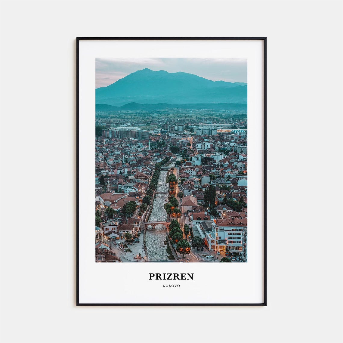 Prizren Print No 2 Prizren Photo Poster Prizren Travel Wall Art Prizren Map Print Prizren Photography Print Prizren Wall Dcor Kosovo