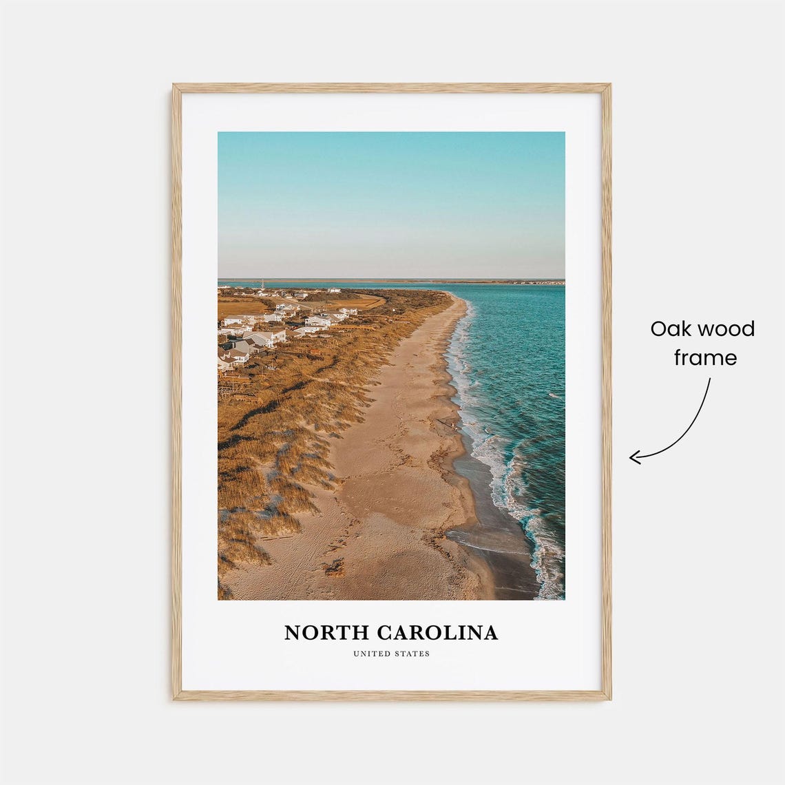 North Carolina Print No 2 North Carolina Photo Poster North Carolina Travel Wall Art North Carolina Map North Carolina United States - Image 3