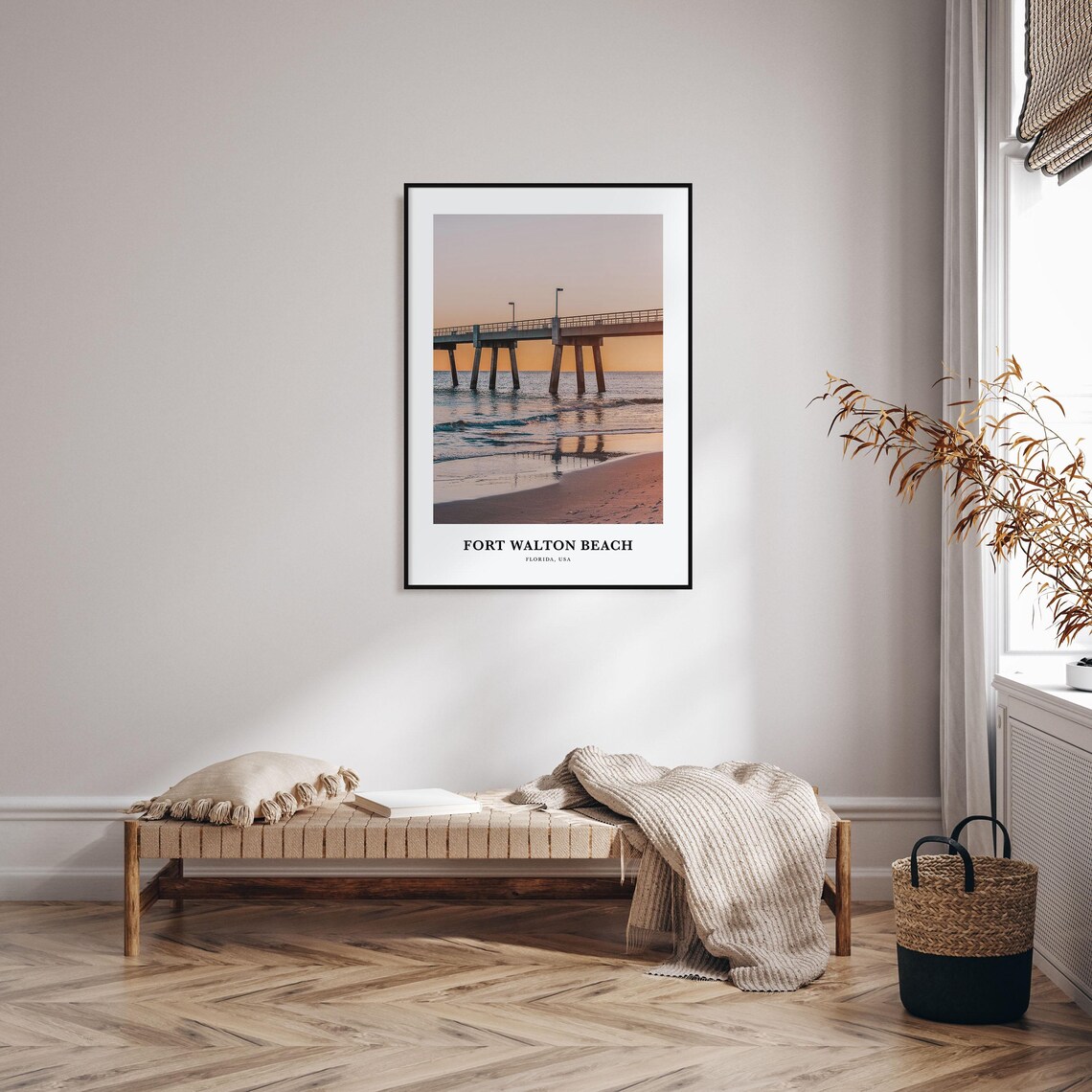 Fort Walton Beach Travel Poster, Florida Map Print - Image 4