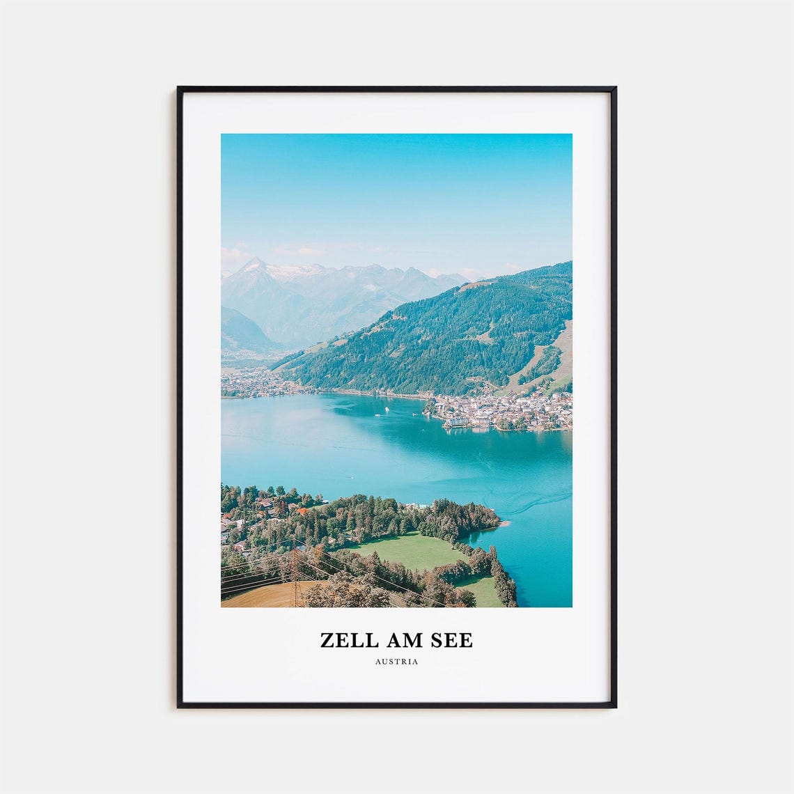 Zell Am See Print Zell Am See Photo Poster Zell Am See Travel Wall Art Zell Am See Map Print Zell Am See Photography Print Austria