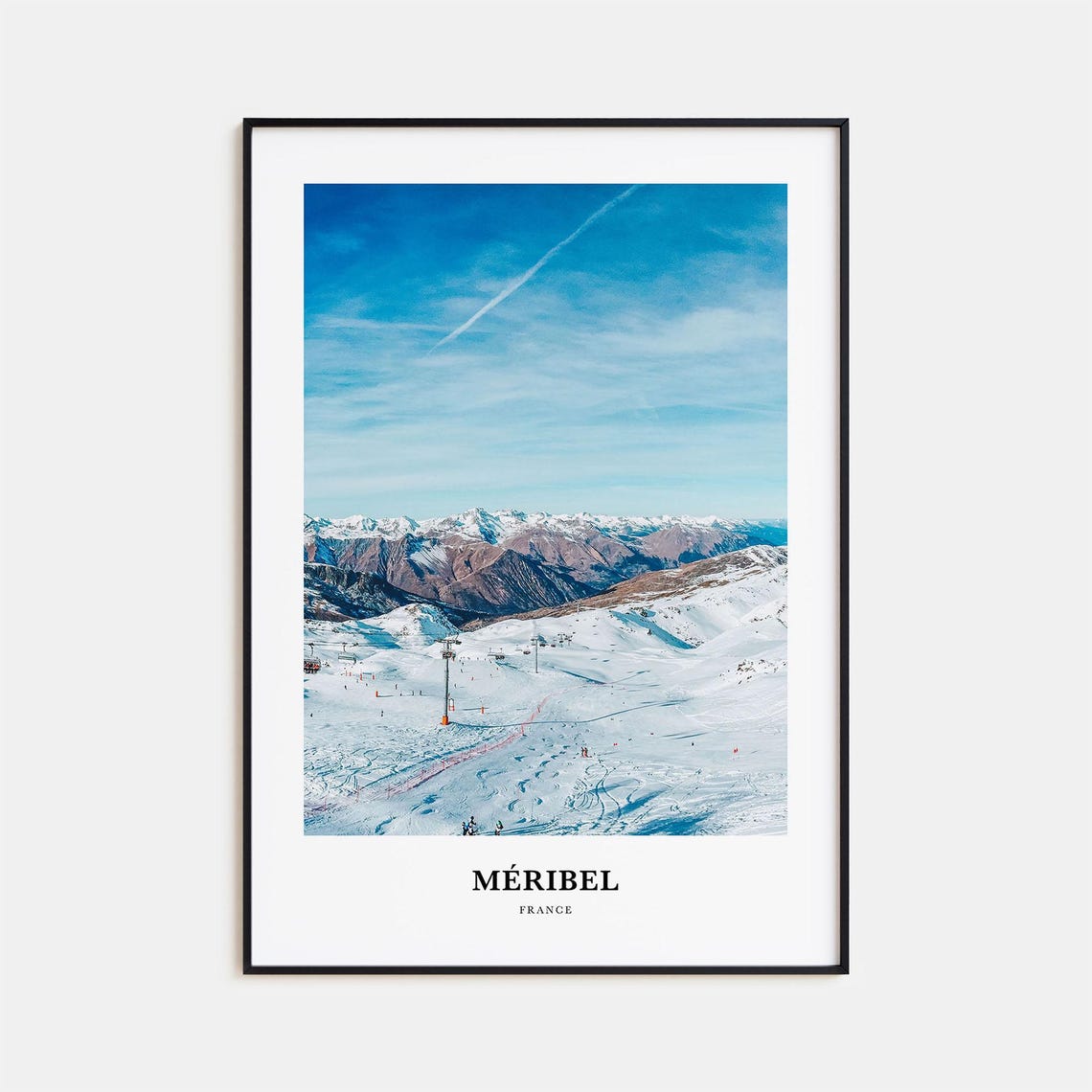 Meribel Print Meribel Photo Poster Meribel Travel Wall Art Meribel Map Print Meribel Photography Print Meribel Wall Dcor France