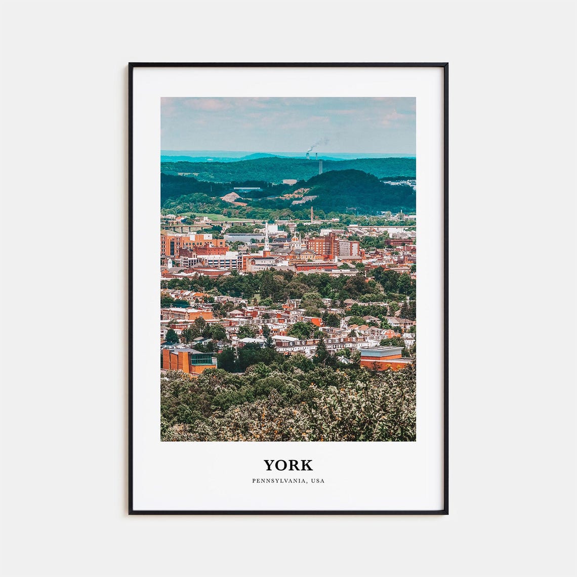 York Print Pennsylvania York Photo Poster York Travel Wall Art York Map Print York Photography Print York Wall Dcor Pennsylvania Usa