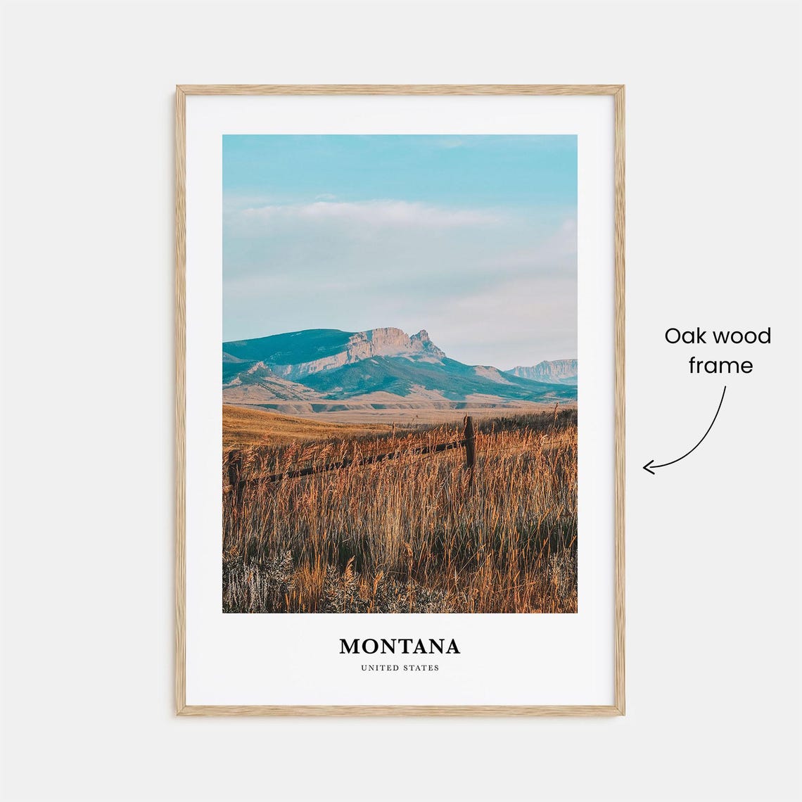 Montana Print No 2 Montana Photo Poster Montana Travel Wall Art Montana Map Print Montana Photography Montana Wall Dcor United States - Image 3