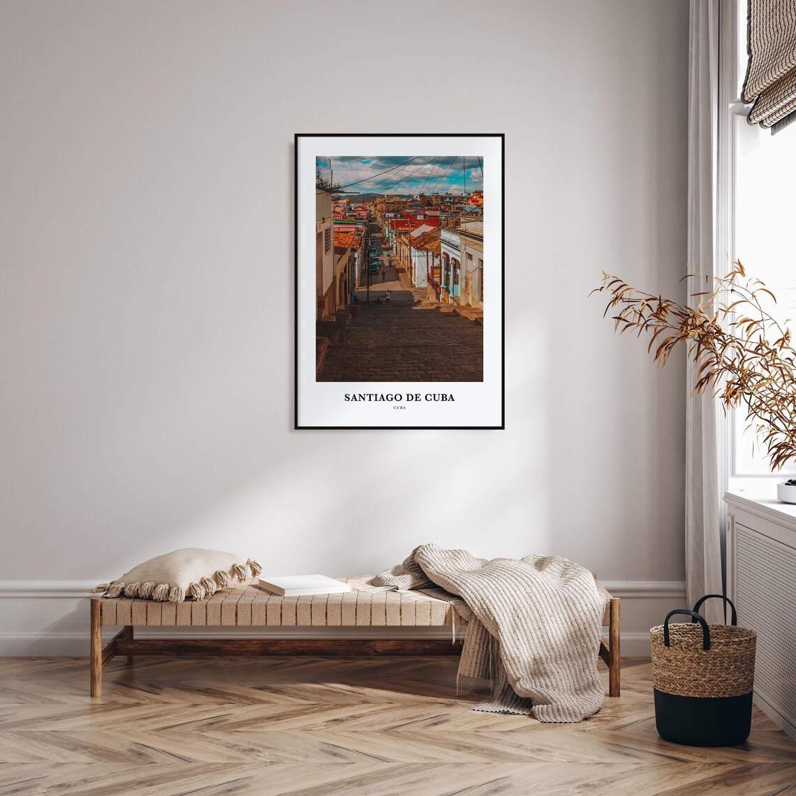 Santiago De Cuba Travel Poster, Cuba Map Art - Image 3