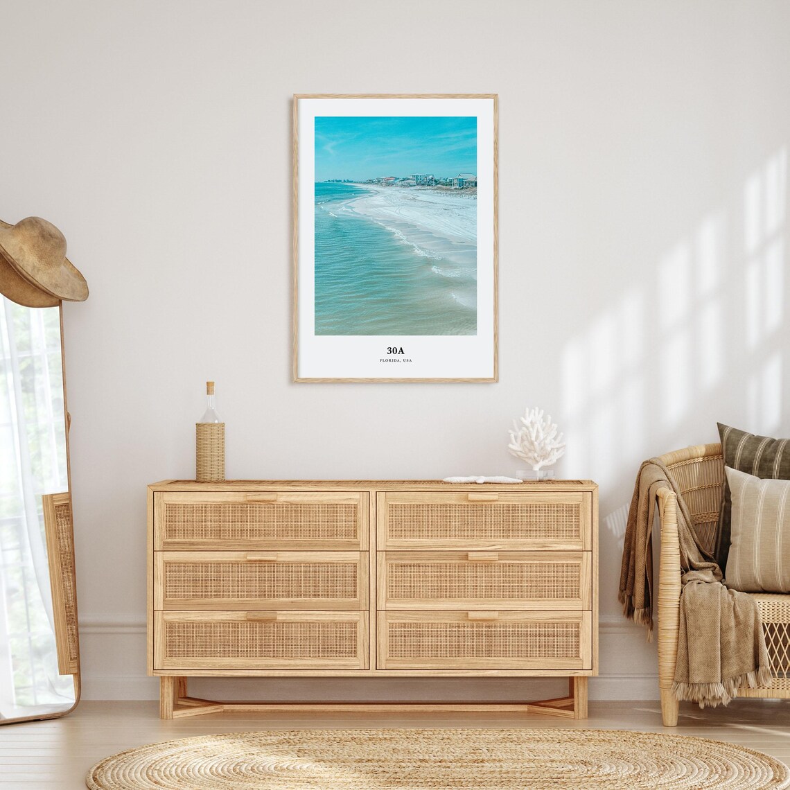 30A Florida Travel Poster, Travel Wall Art - Image 2