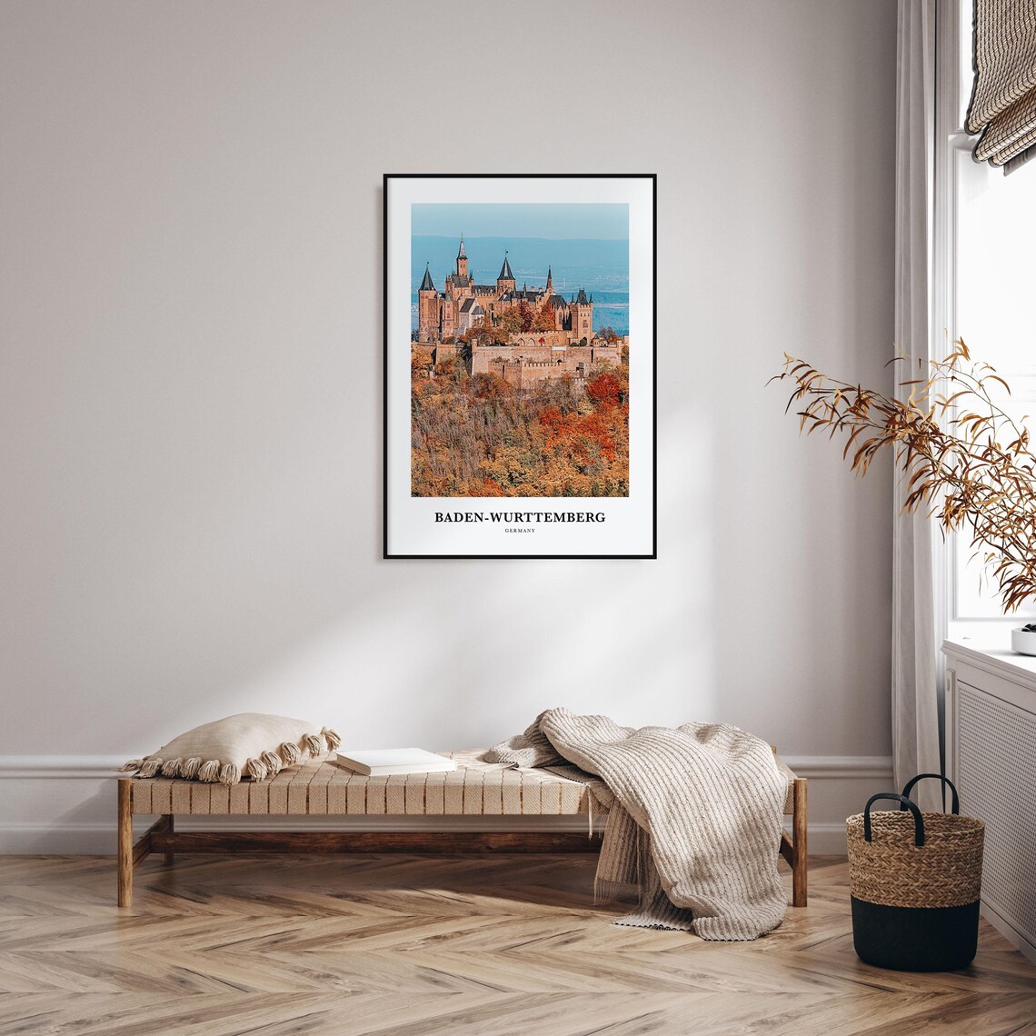 Baden Wurttemberg Travel Poster, Germany Map Art - Image 3