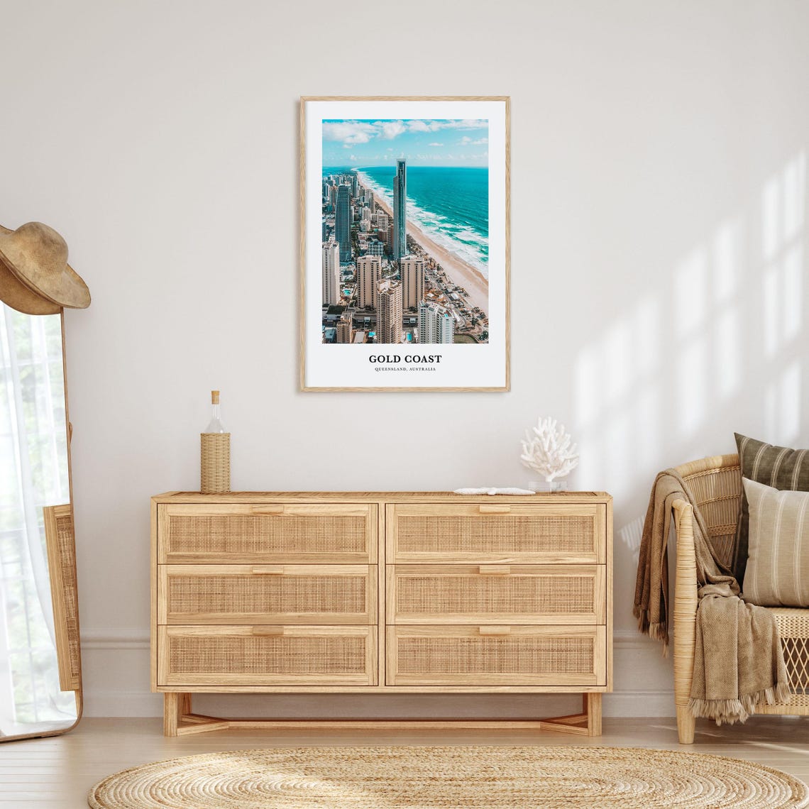 Gold Coast Print Gold Coast Photo Poster Gold Coast Travel Wall Art Gold Coast Map Print Gold Coast Photography Queensland Australia - Image 2