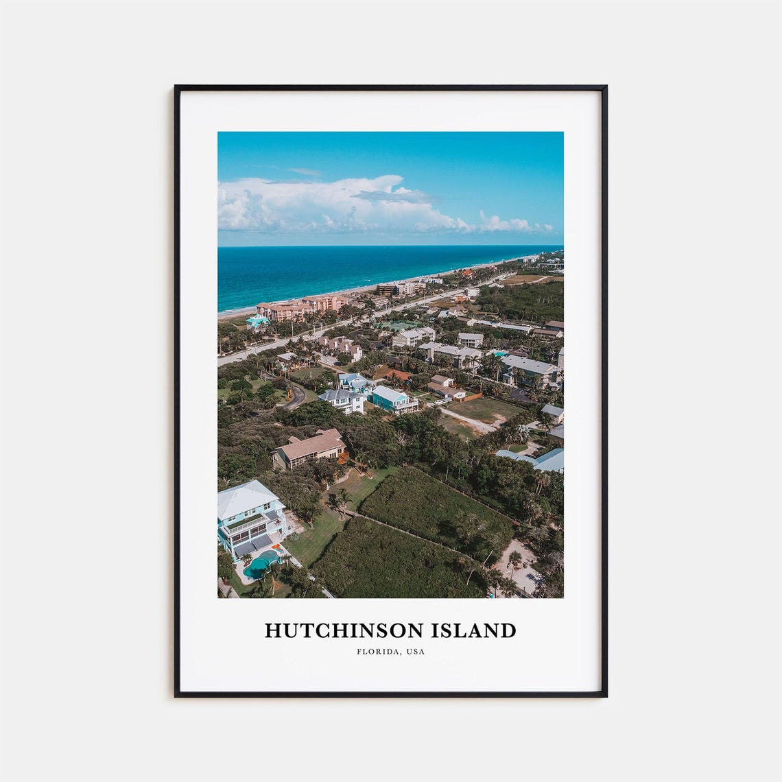 Hutchinson Island Print Hutchinson Island Photo Poster Hutchinson Island Travel Wall Art Hutchinson Island Map Print Florida Usa