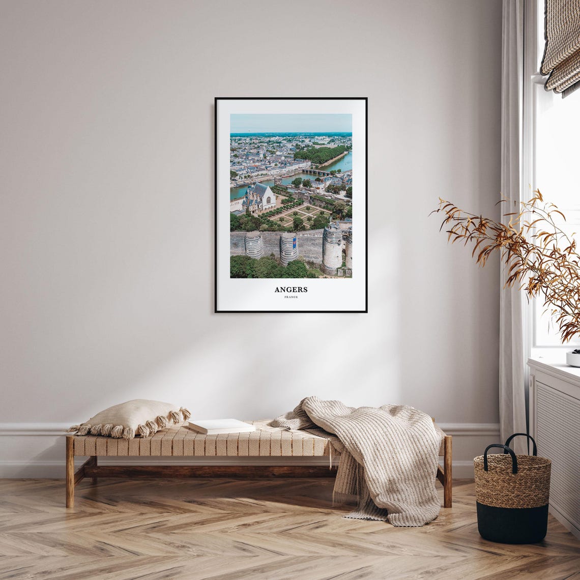 Angers Print Angers Photo Poster Angers Travel Wall Art Angers Map Print Angers Photography Print Angers Wall Dcor France - Image 4
