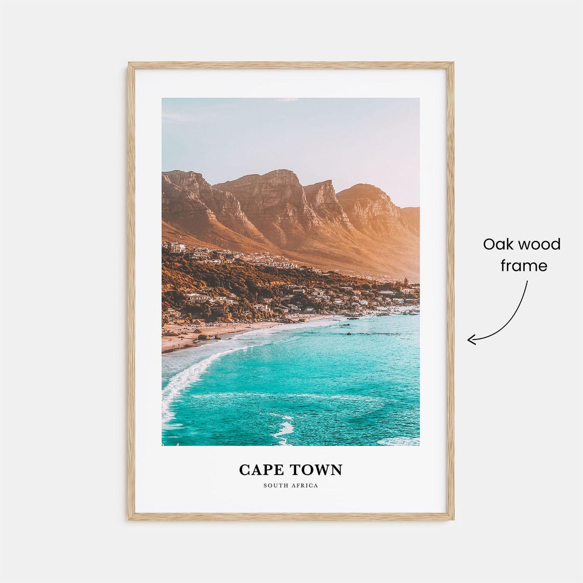 Cape Town Print Cape Town Photo Poster Cape Town Travel Wall Art Cape Town Map Print Cape Town Photography Cape Town South Africa - Image 3