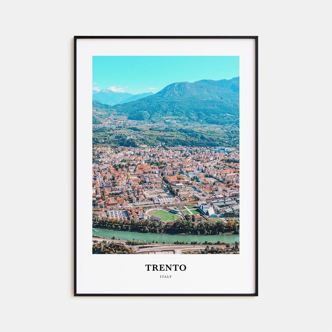 Trento Print Trento Photo Poster Trento Travel Wall Art Trento Map Print Trento Photography Print Trento Wall Dcor Italy