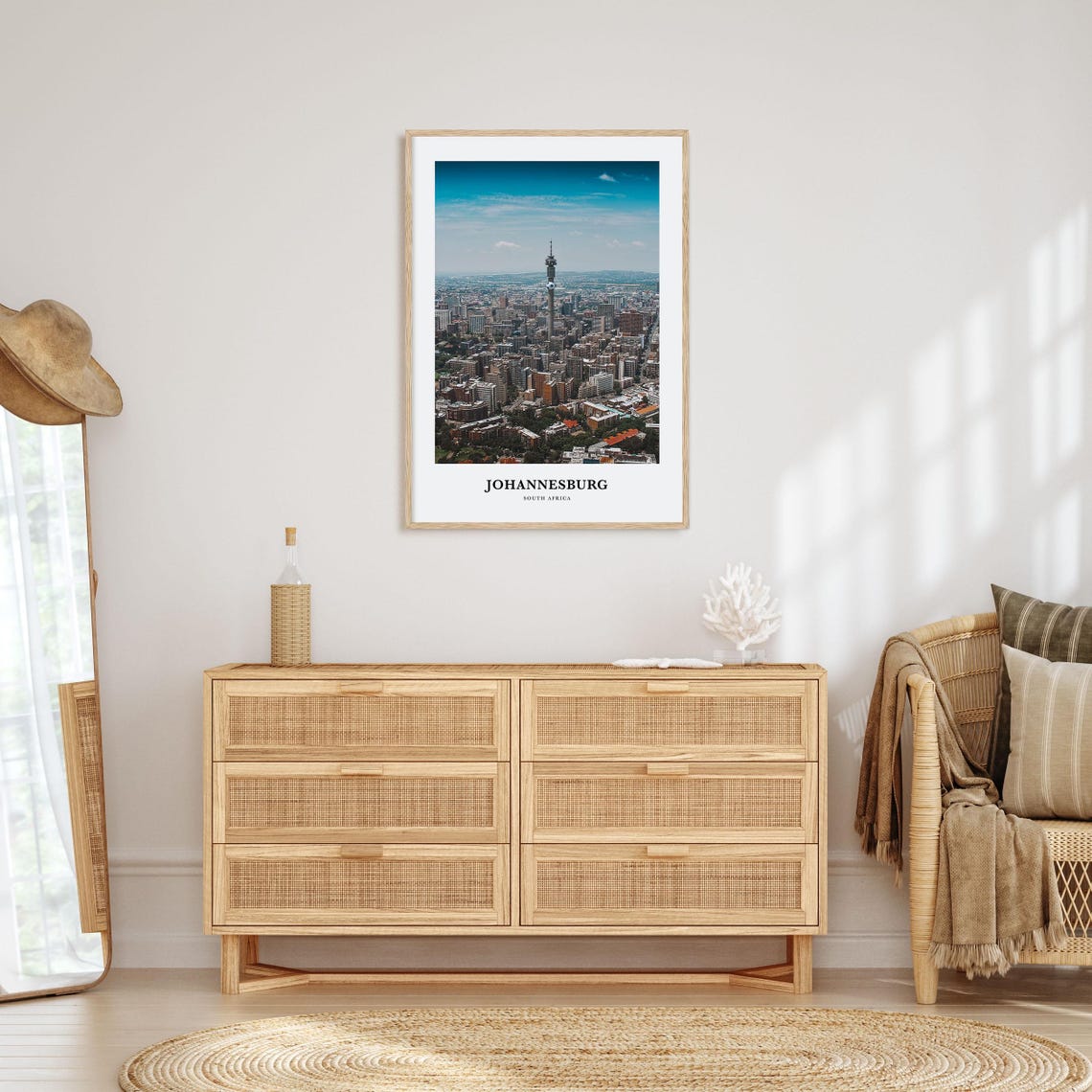 Johannesburg Print Johannesburg Photo Poster Johannesburg Travel Wall Art Johannesburg Map Print Johannesburg Photography South Africa - Image 2