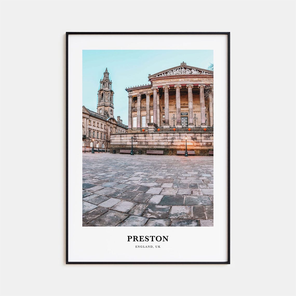 Preston England Harris Museum Neoclassical Facade Photo Poster