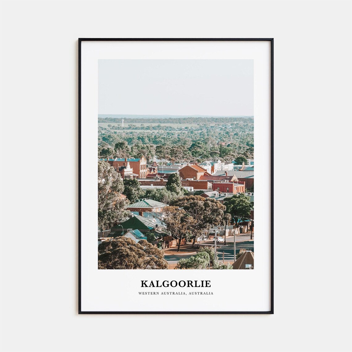 Kalgoorlie Western Australia Goldfields Town View Travel Poster