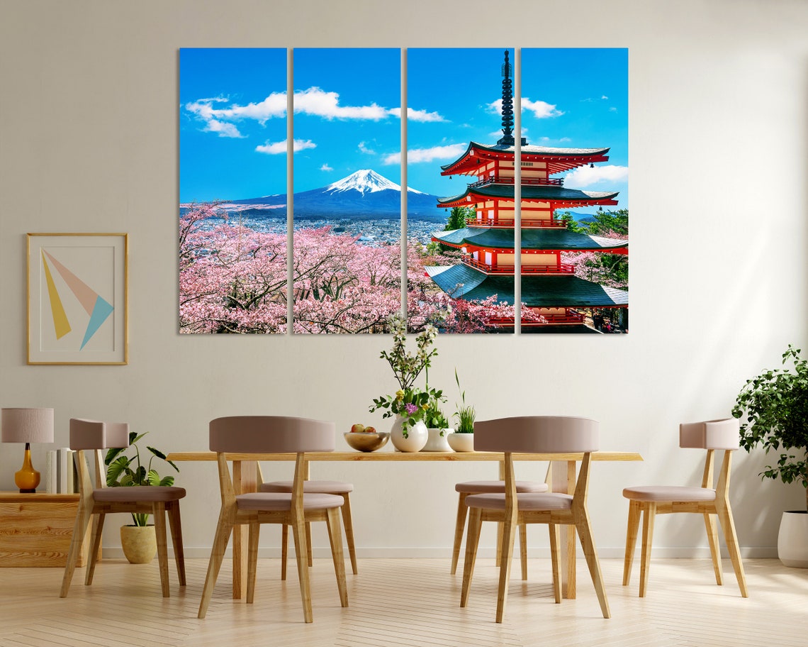 Japan Nature Painting Art For Wall Fuji Mountain Pictures Print Fuji Hakone Izu National Park In Japan Fuji Mountain Travel Art - Image 6