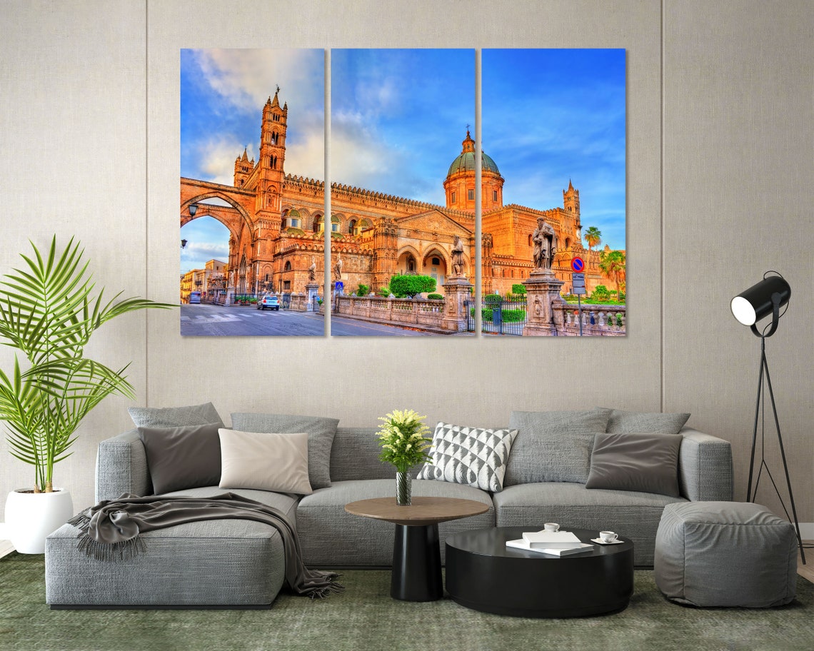 Palermo Cathedral Sicily Arab Norman Architecture Triptych Wall Poster - Image 5