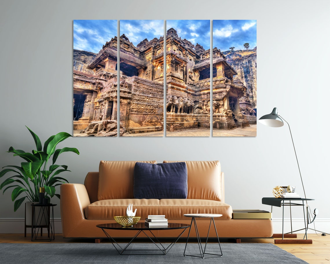 Kailasa Temple Ellora Maharashtra India Ancient Rock Cut Cave Poster - Image 7