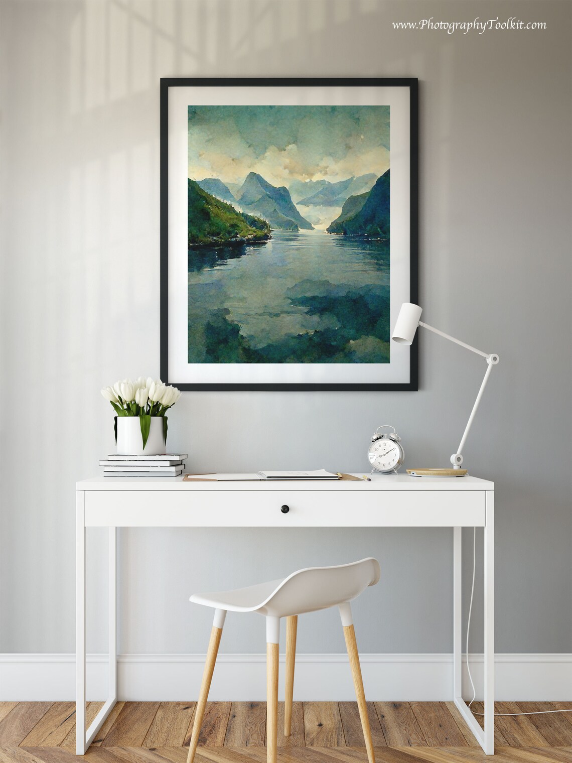 Norwegian Fjord Art Print, Norway Landscape - Image 2