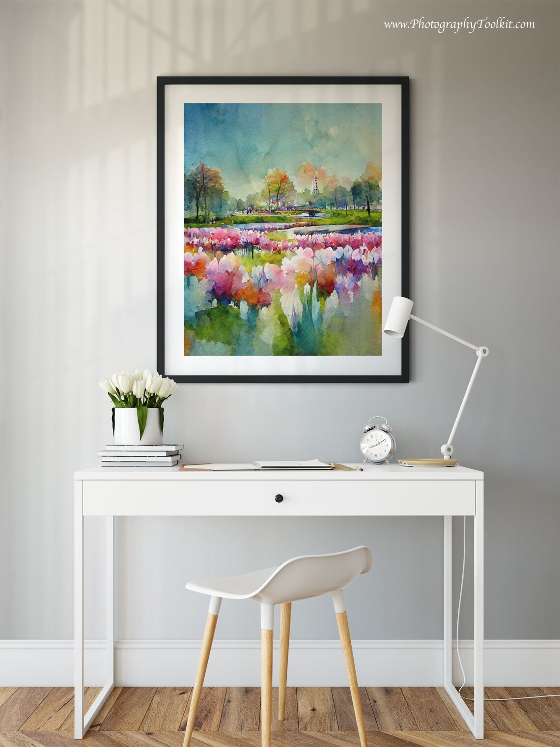 Keukenhof Tulip Field Poster, Scandinavian Wall Art - Image 2