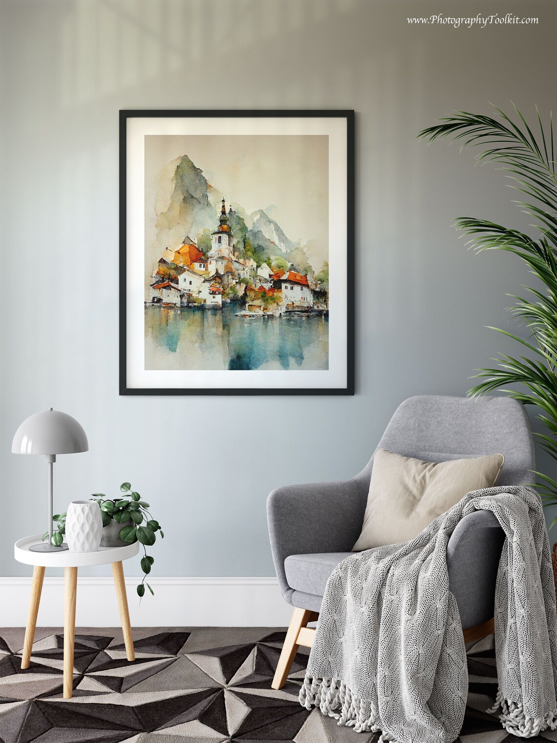 Hallstatt Austria Church Lakeside Village Scenic Scenic Poster - Image 6