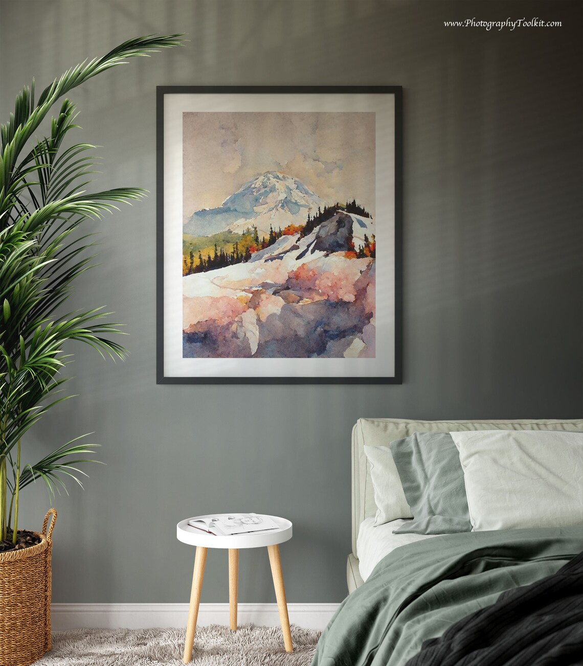 Mount Rainier National Park Art Print, Mountain Landscape - Image 3
