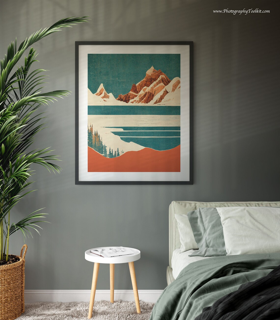 Banff National Park Watercolor Lake Poster - Image 3