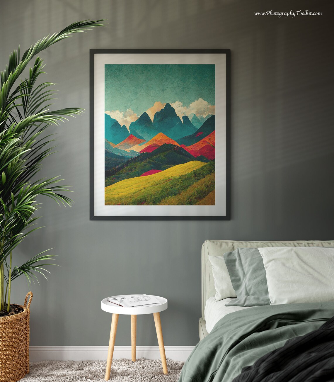 Rocky Mountain Print, Canadian Rockies Travel Poster - Image 3