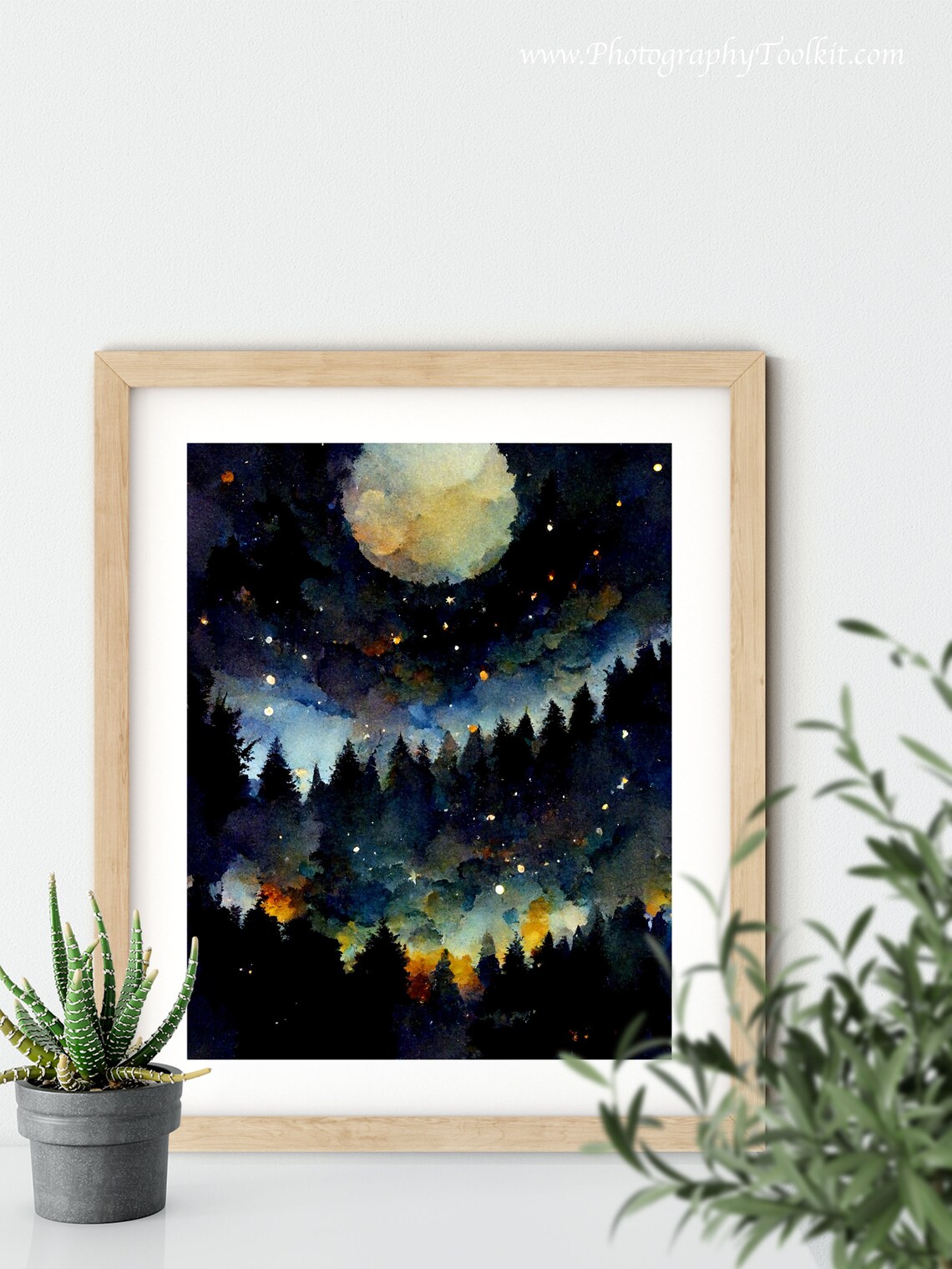 Night Sky Print Starry Night Star Patterns Star Poster Full Moon Magic Star Chart Poster Moon And Star Decoration Moon Art - Image 5