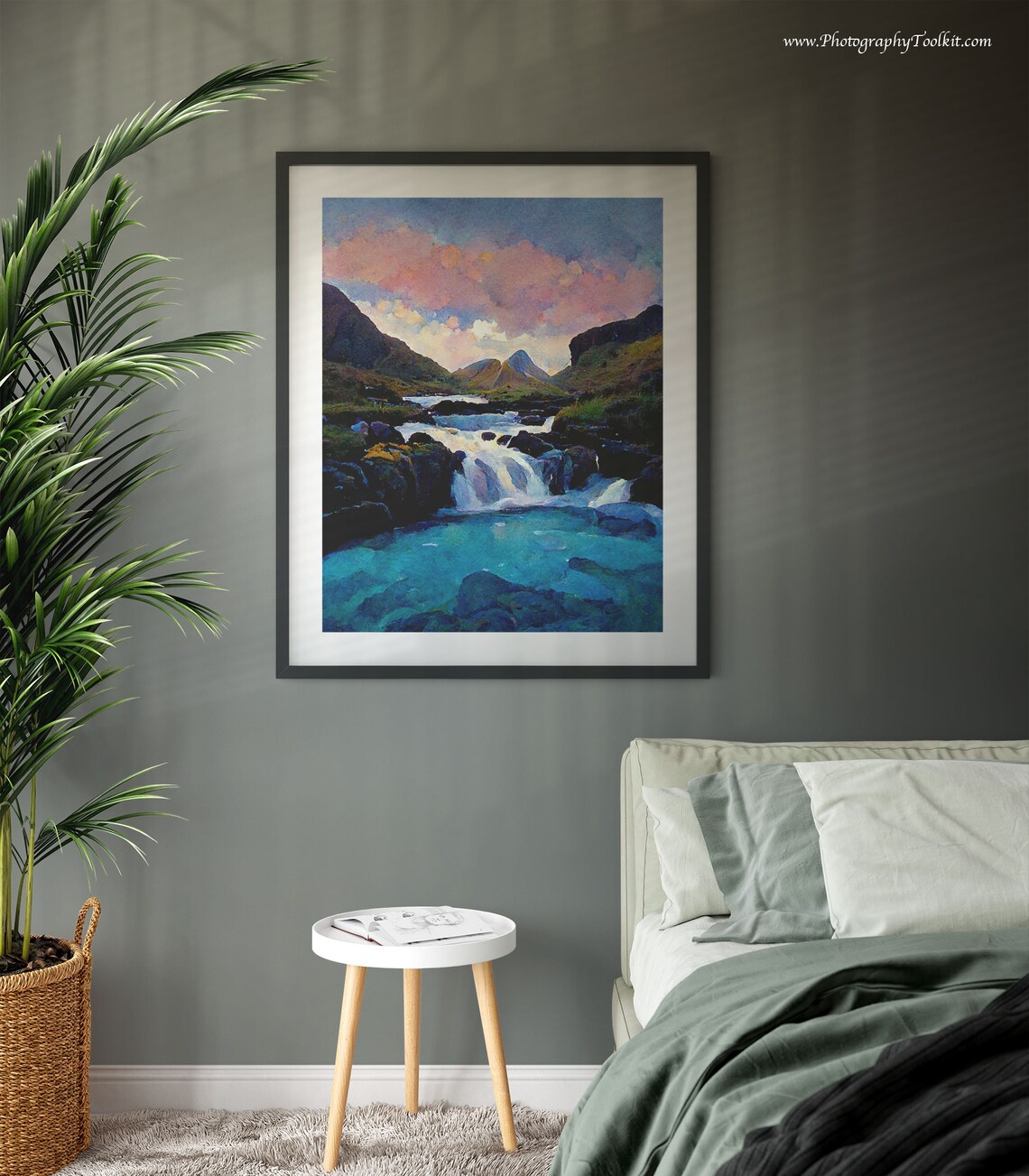 Isle Of Skye Fairy Pools Vintage Travel Poster - Image 3