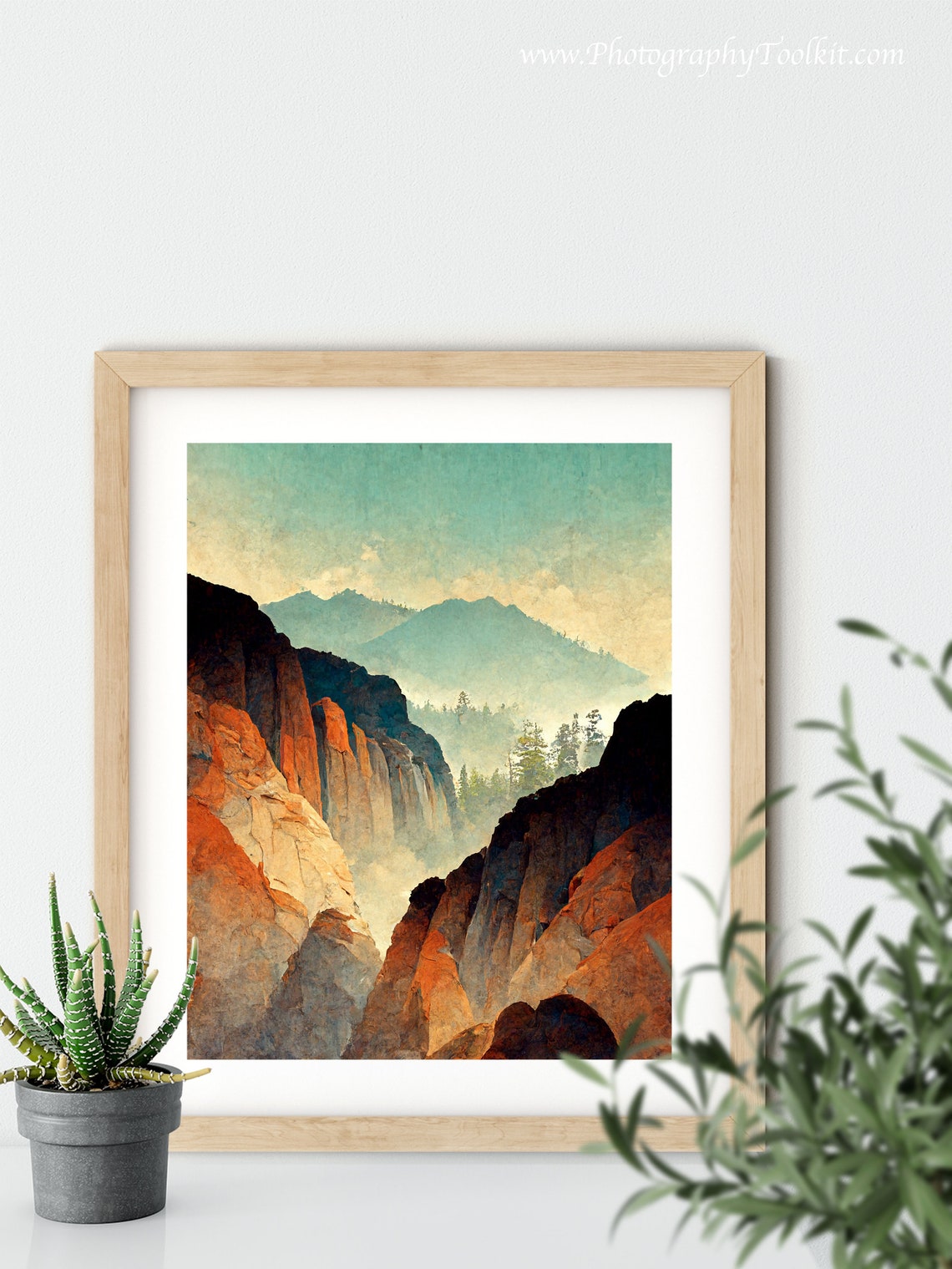 Kings Canyon National Park Print Kings Canyon Wall Art Kings Canyon Art Print Kings Canyon National Park Poster Vintage Travel Poster - Image 5