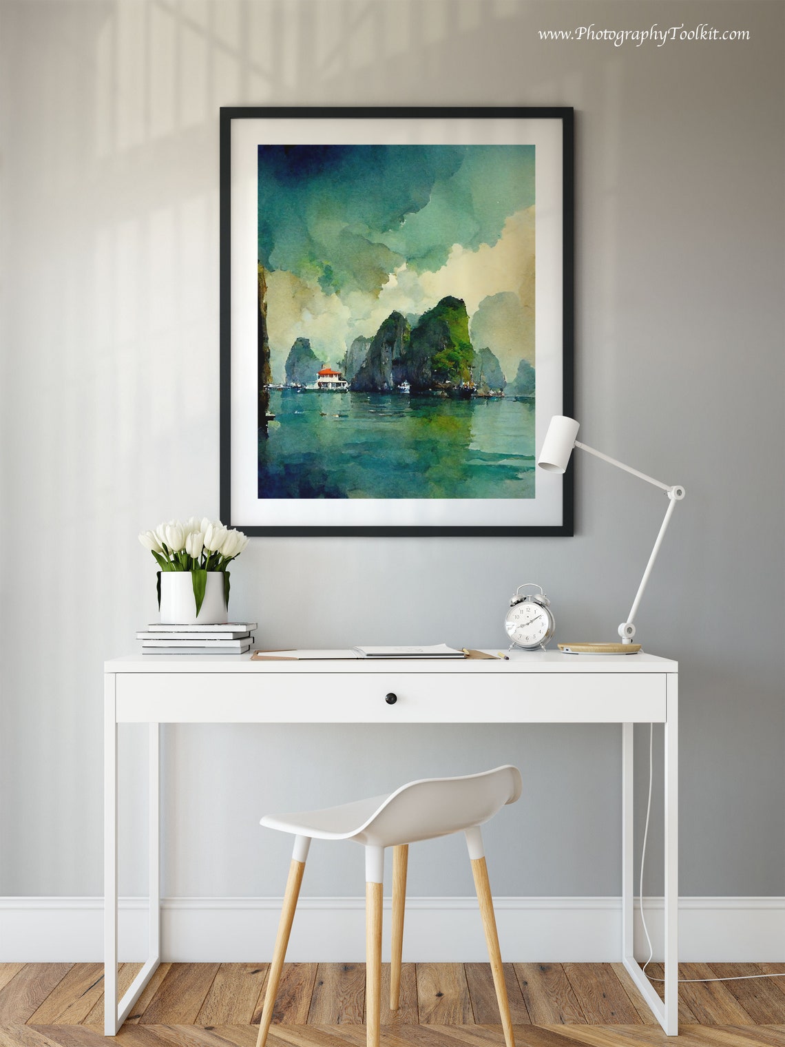 Vietnam Ha Long Bay Print Ha Long Bay Print Wall Art Vietnam Travel Print Vietnamese Art Print Vietnam Wall Decor Vietnam Photo - Image 2