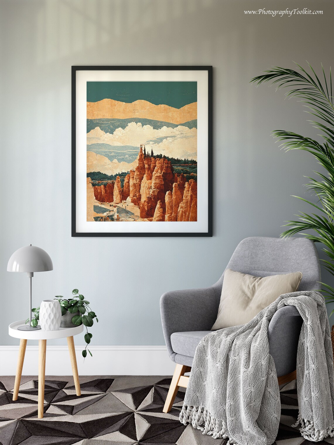 Bryce Canyon Utah Hoodoo Amphitheater Vintage Travel Wall Art - Image 6