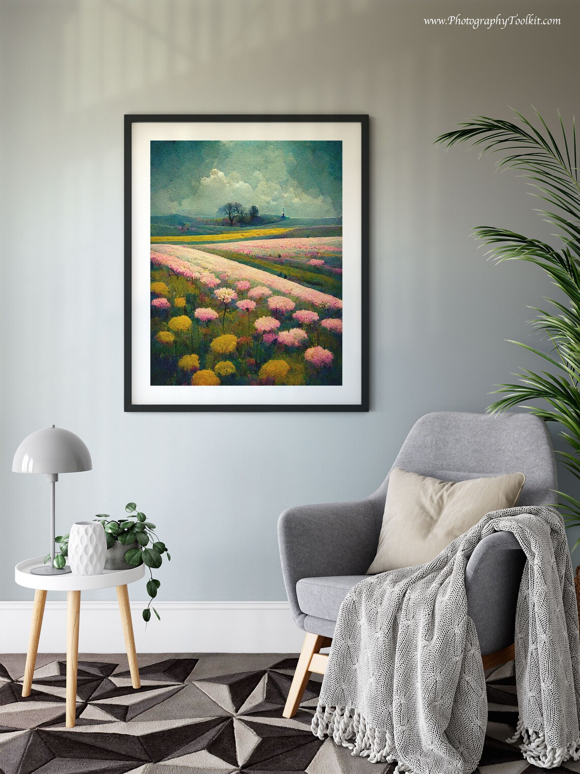 Spring Meadow Country Field Wall Art Print - Image 6