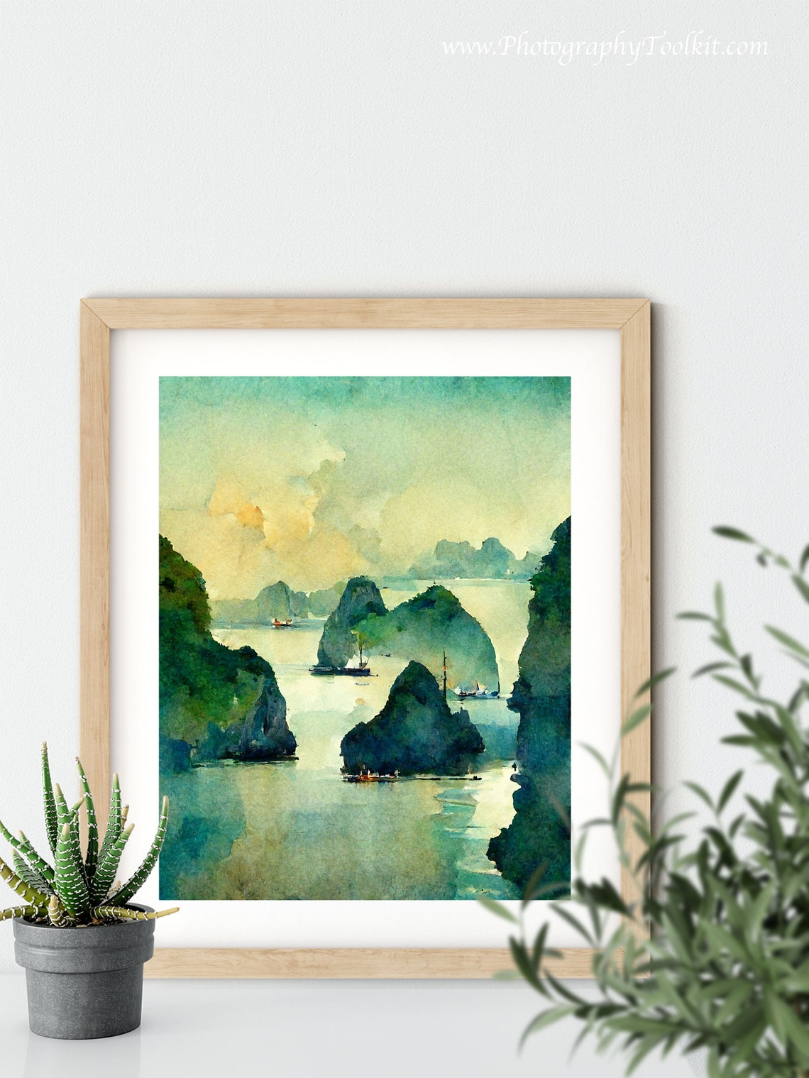 Vietnam Ha Long Bay Print Ha Long Bay Print Wall Art Vietnam Travel Print Vietnamese Art Print Vietnam Wall Decor Vietnam Photo - Image 5