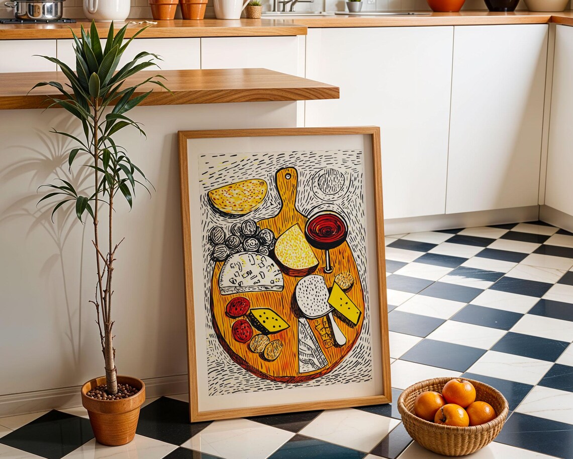 Contemporary Kitchen Wall Art, Retro Diner Poster - Image 4