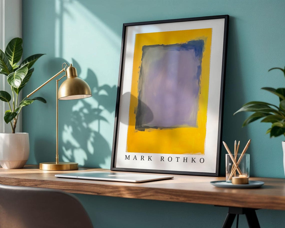 Mark Rothko Poster Abstract Expressionism Color Field Print Mark Rothko Print Modern Abstract Museum Poster Modern Wall Decor - Image 2