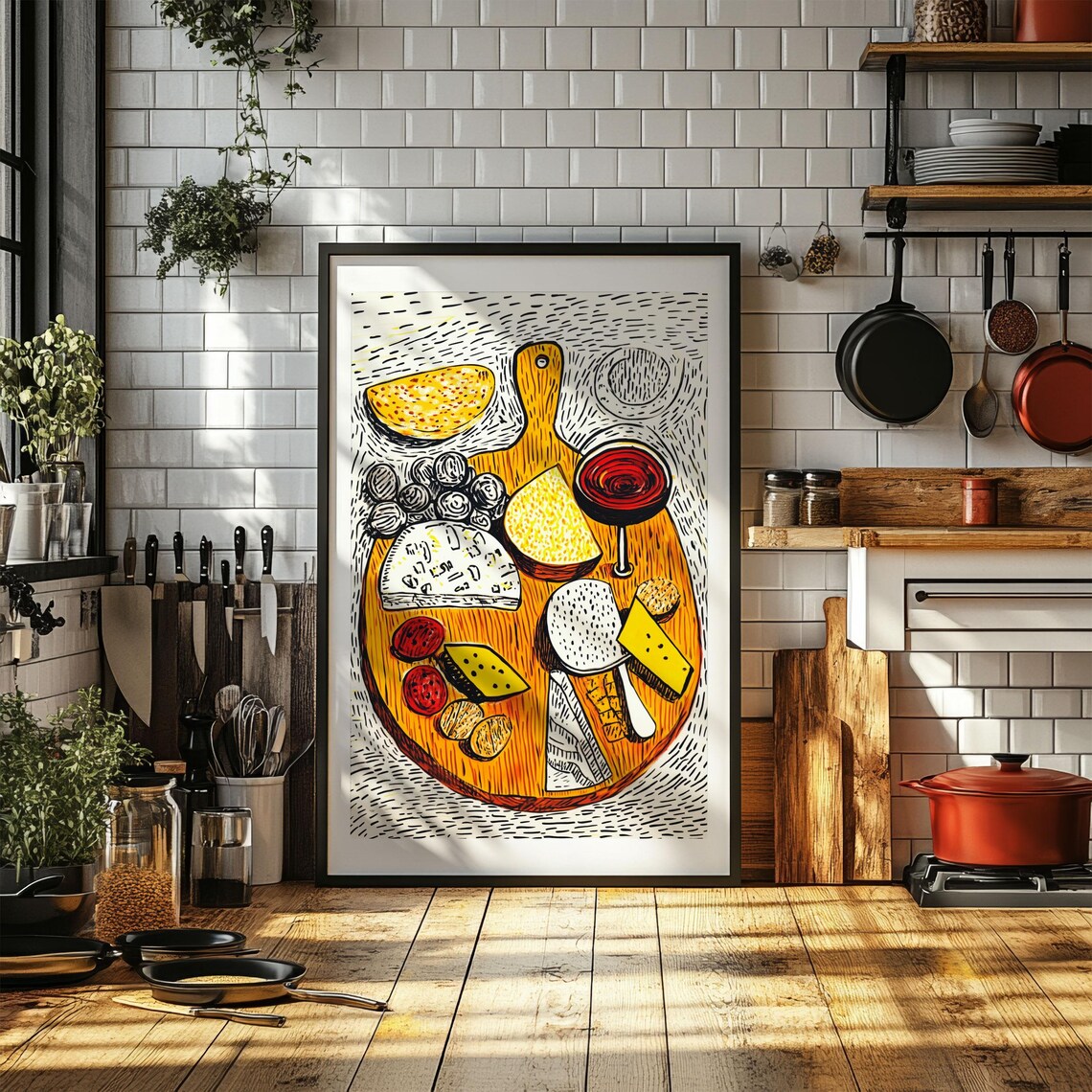 Contemporary Kitchen Wall Art, Retro Diner Poster - Image 3